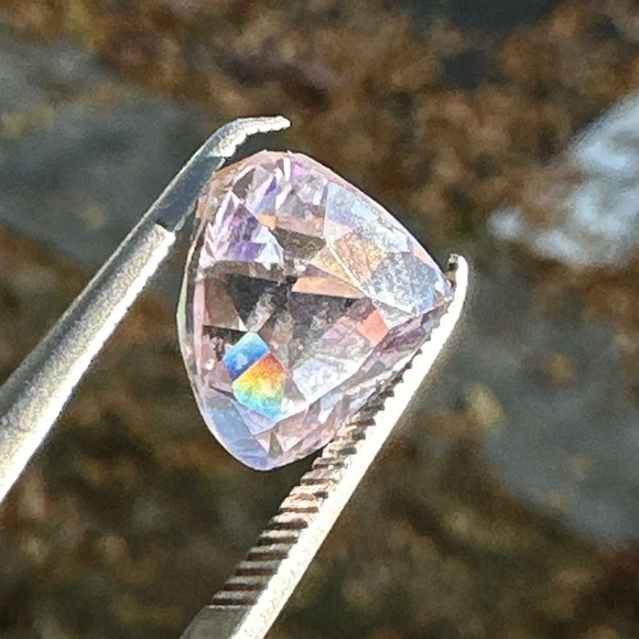 Amazing Pink Color Natural Kunzite 5.00 CT's Pink Kunzite Ring Size - Picture 15 of 17